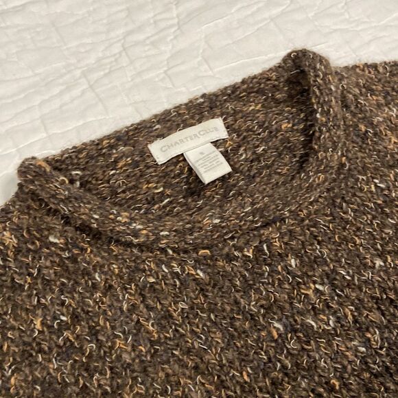 Charter Club Knit Brown Sweater size Small - Picture 7 of 10